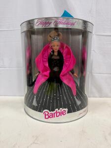 Mattel Happy Holidays Barbie Doll 2000 Special Edition, Black & Silver Gown, No. 28003, Sealed