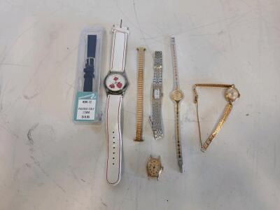 Assorted Wristwatches and Bands: Leather, Metal, Fashion & Vintage Styles, 7 Pieces