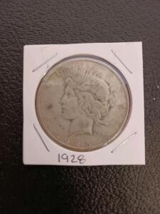 1928 Peace Silver Dollar &ndash; Key Date, 90% Silver, Philadelphia Mint