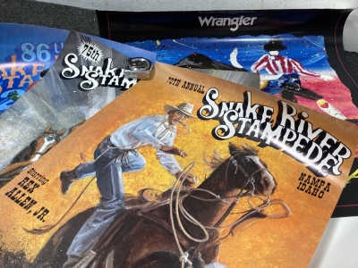 Snake River Stampede and Wrangler Posters