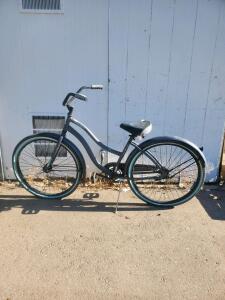 Schwinn Cruiser 1 Women's Step-Through Beach Cruiser, 26" Wheels, Coaster Brake, Matte Blue