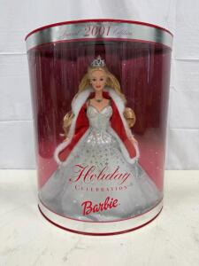 2001 Holiday Celebration Barbie Doll, Special Edition, Mint in Box
