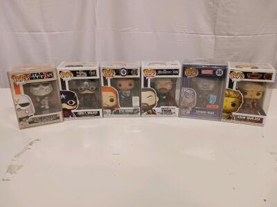 Funko Pop! Lot: Spider-Man Art Series Target Exclusive, Adam Warlock, Thor Gamerverse, More, Boxed