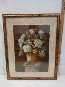 Vivian Flasch Framed Floral Art Print, 24"x28", Gold-Tone Frame