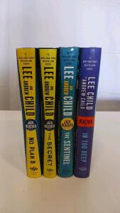 Jack Reacher Hardcover Set: In Too Deep, No Plan B, The Secret, The Sentinel