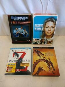 Blue Collar TV & Bionic Woman Complete Series, World War Z 3D, House of the Dragon 4K UHD Lot