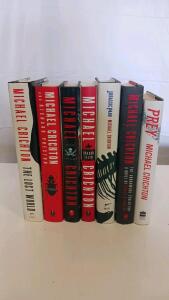 Michael Crichton Hardcover Collection: Lost World, Jurassic Park, Prey, Micro, Dragon Teeth