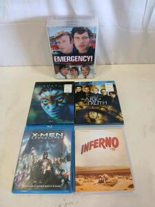 Emergency! Complete Series DVD Set, Blu-ray 3D & Movie Lot: Avatar, Inferno, Stargate, X-Men