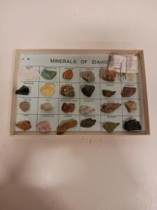 "Minerals of Idaho" Educational Rock & Mineral Collection Display Set with 20 Specimens