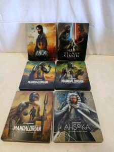 Star Wars Steelbook Blu-ray Set: Andor, Obi-Wan Kenobi, Mandalorian S1-S3, Ahsoka S1, Complete Series