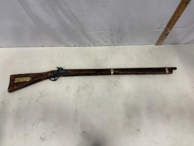 Vintage Kadet Davy Crockett Old Betsy Toy Cap Rifle, 37.25" Wooden Stock, Metal Barrel