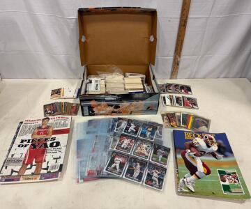 Approx. 500+ Assorted Sports Cards Including Football, Basketball, Baseball And More
