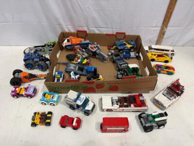 Assorted LEGO Vehicle Lot &ndash; Includes Ghostbusters Ecto-1, Double-Decker Bus, and More (Bass)