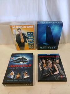 Airwolf, Becker, Manifest Complete Series DVD Sets & Terminator Sarah Connor S2 Blu-ray Collection