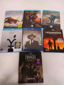 Yellowstone Seasons 1-5 & 1883 Complete Blu-ray Set Paramount, Slipcovers, Hours of Bonus Features