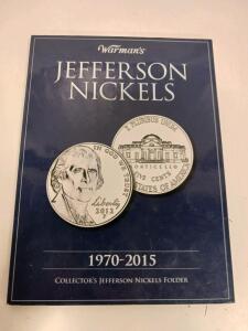 Warman&rsquo;s Jefferson Nickel Collection 1970&ndash;2015, 116 Coins, D/P/S Mints, Special Bison/Keelboat