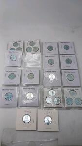 1943 Lincoln Steel Wheat Penny Lot &ndash; 32 Coins, P/D/S Mints, WWII, Individual & 3-Coin Sets