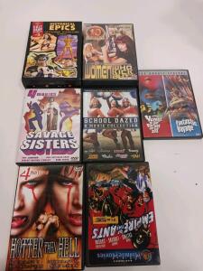 Lot of Multi-Movie DVD Collections: Cult Classics, Sci-Fi, Action, Historical Epics, 31 Movies Total