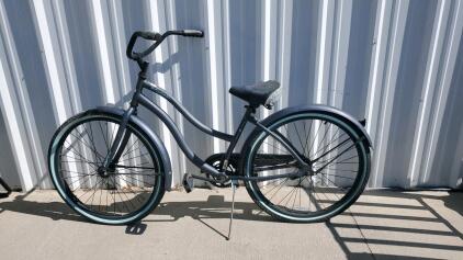 Huffy Commuter Cruiser Bike, 26" Wheels, Matte Dark Gray, Single Speed, Kickstand & Fenders