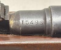 Bolt-Action Military Rifle, Serial 15496, Wood Stock, Iron Sights, Blued Finish - 6