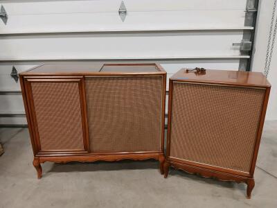 Vintage Magnavox External Console Speaker Cabinet, 1960s, French Provincial Design
