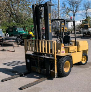 2008 Hyster H110 Pneumatic Forklift, 11,000 lbs Capacity, 2,226 Hours, Gasoline, 48" Forks, 2-Stage Mast