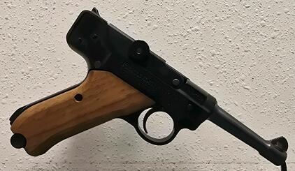 Stoeger Arms Luger .22 LR Semi-Auto Pistol, 4.5" Barrel, Wood Grips, Serial 62078