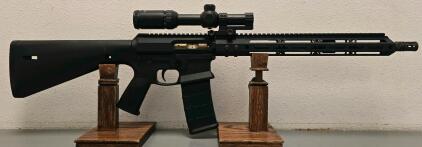 KE Arms KP-15 AR-15 Rifle, Multi-Caliber, 16" Barrel, Polymer Lower, Barska Scope, KM23869