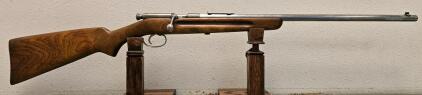 J. Stevens Springfield Model 52-B Bolt-Action .22 Rifle, 24" Barrel, Vintage USA, Iron Sights
