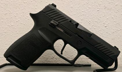 SIG Sauer P320 9mm Compact Handgun, Serial 58A044257, 3.9" Barrel, 2 Magazines, SIG Case