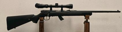 Savage Mark II .22 LR Bolt-Action Rifle, 21" Barrel, Synthetic Stock, 3-9x32 Scope, SN: 1882828