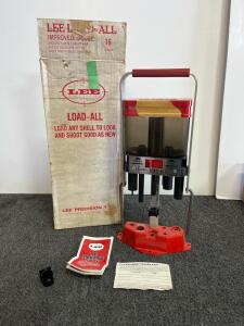 Lee Load-All II 16 Gauge Shotgun Shell Reloader With Box, Bushings & Manuals