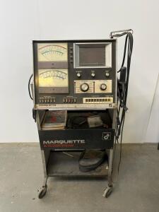 Marquette 40-175 Engine Analyzer, CRT Display, 4/6/8 Cyl, Rolling Cart, Inductive Pickup (In Conex)
