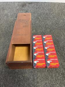 320 Rounds .22 LR American Eagle High Velocity 38gr HP Rimfire In Alberta Springs Wood Box
