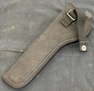 Idaho Leather Co. Model 76 Belt Holster For Long-Barrel Revolvers, Right-Hand Draw, Black