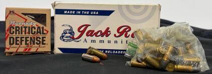 Hornady Critical Defense 9mm 115gr + Jack Ross .40 S&W 180gr TMJ Mixed Reload Ammo