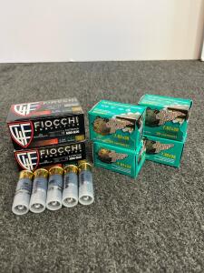 Fiocchi 12 Gauge Aero-Slug Shotgun Shells (20) & Brown Bear 7.62x39mm FMJ Rounds (80), Full Boxes