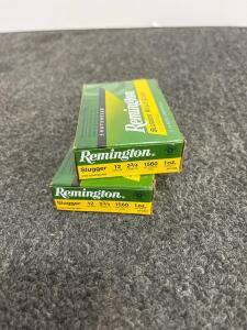 Remington Slugger 12 Gauge 2-3/4" 1oz 1560 FPS Rifled Slug Shotshells, 2 Boxes, 10 Rounds Total