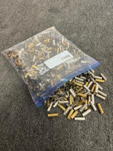 Bulk Lot of Mixed .38 Special Brass and Nickel-Plated Spent Casings, Approx. 300-500 Pieces