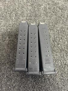 Glock .40 S&W Factory Magazines, Fits Model 22/23/35, 15rd & 10rd, Austria,