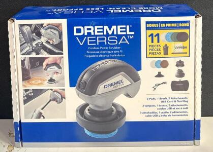 Dremel Versa Cordless Power Scrubber, 4V Max Lithium-Ion, 2,200 RPM, IPX7 Waterproof