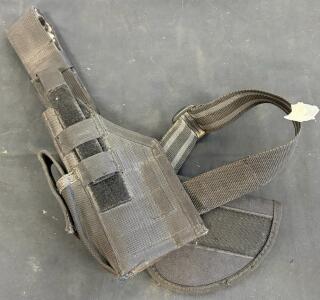 Acorn Khawk! Tactical Nylon Shoulder Holster Size 40, Universal Fit, Black, Adjustable Straps