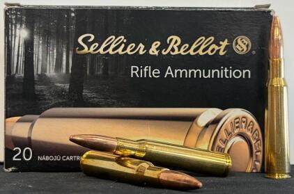 Sellier & Bellot 7x57mm Mauser FMJ 140gr Ammunition, 20 Rounds