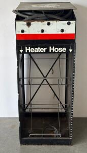 Gates Hose Dispensing Rack, Vacuum, Fuel, Heater Hose, 6-Slot, Metal Stand, 24"x18"x54"