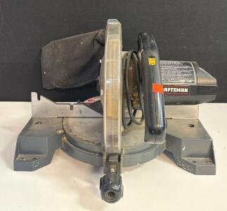 Craftsman 10" Compound Miter Saw Model 137.212530, 5,500 RPM, Corded, Dust Bag, USA Made