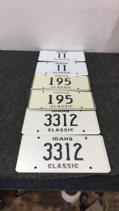 (3) Sets Of Idaho Classic Vehicles Plates