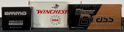Winchester 357 SIG FMJ 125gr Q4309, Ammo Inc 9mm JHP 124gr, Blazer Brass 357 Mag JHP 158gr (Partial Box)