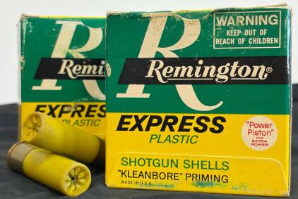 (2) Boxes Remington Express 20 Gauge 2-3/4" #6 Shot Shells, 1 Oz Load, Box Of 25, Kleanbore Priming
