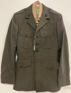 USMC Service Alpha Uniform Set, With Blouse Shirt, Tie, Belt