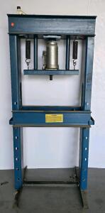 Viking CP-100 Hydraulic H-Frame Shop Press, 30 Ton Frame/20 Ton Jack, Model 94-233, SN 10230